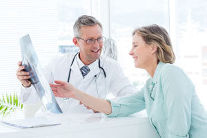 Neuropathy Treatment Washington DC- doctor going over results with woman